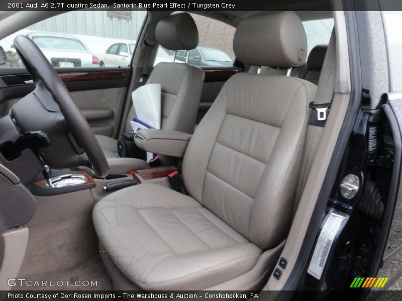 Santorin Blue Pearl Effect / Tungsten Grey 2001 Audi A6 2.7T quattro Sedan
