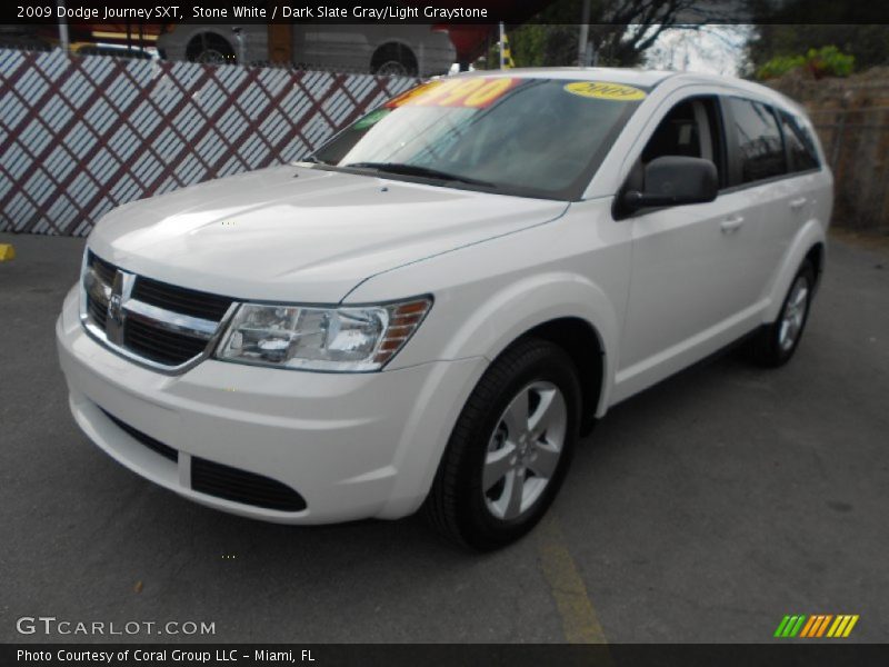 Stone White / Dark Slate Gray/Light Graystone 2009 Dodge Journey SXT