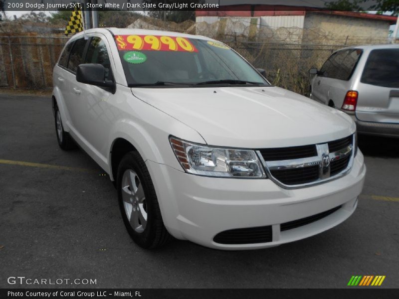Stone White / Dark Slate Gray/Light Graystone 2009 Dodge Journey SXT