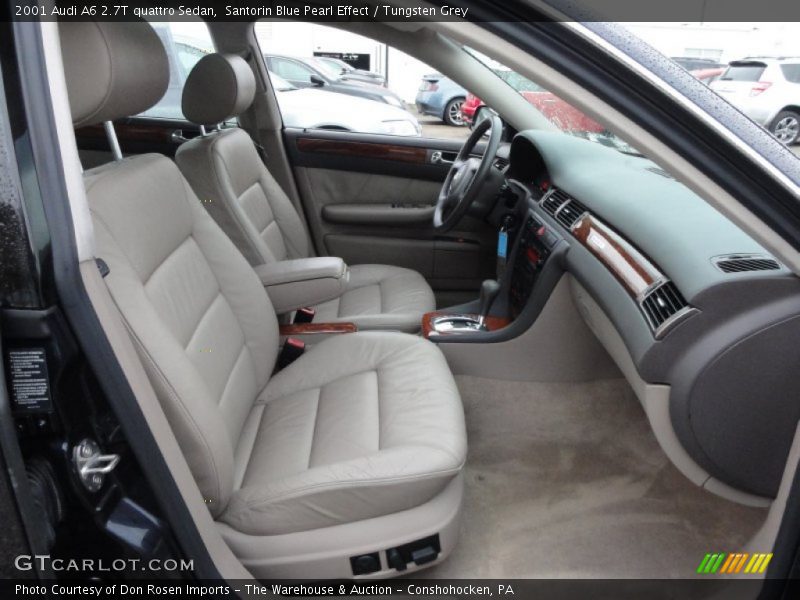 Santorin Blue Pearl Effect / Tungsten Grey 2001 Audi A6 2.7T quattro Sedan