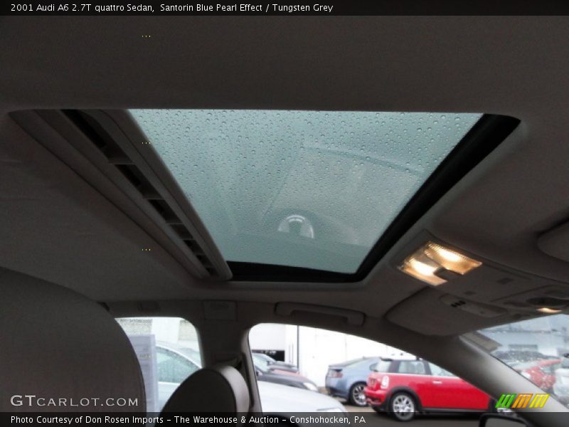Santorin Blue Pearl Effect / Tungsten Grey 2001 Audi A6 2.7T quattro Sedan