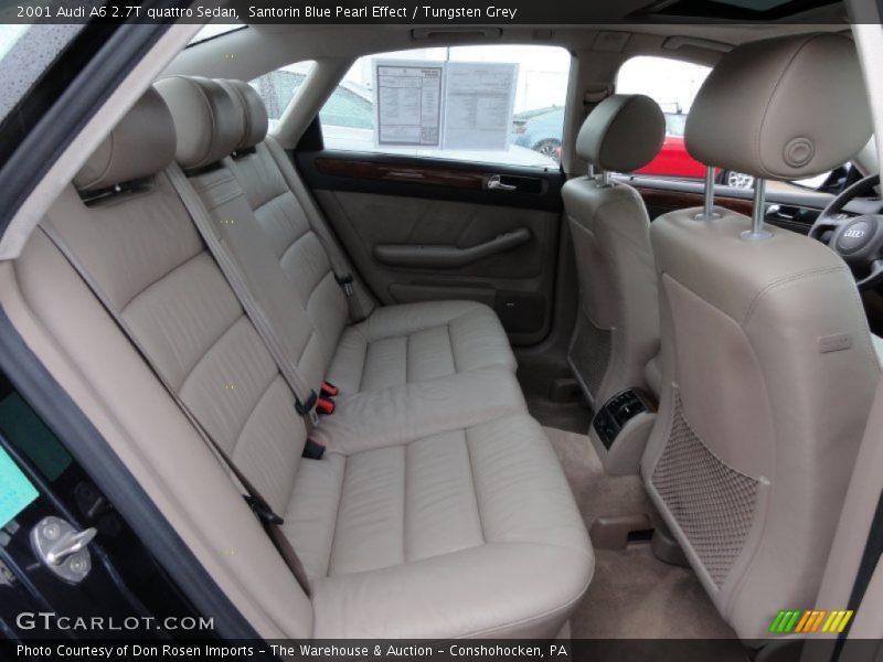 Santorin Blue Pearl Effect / Tungsten Grey 2001 Audi A6 2.7T quattro Sedan