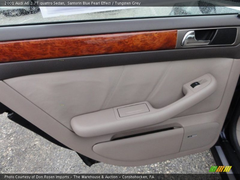 Santorin Blue Pearl Effect / Tungsten Grey 2001 Audi A6 2.7T quattro Sedan