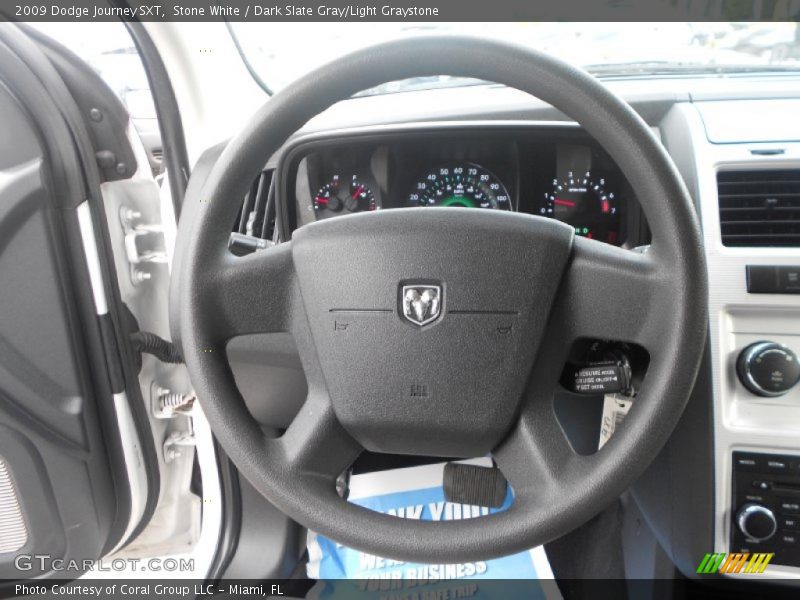 Stone White / Dark Slate Gray/Light Graystone 2009 Dodge Journey SXT