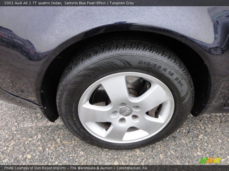 Santorin Blue Pearl Effect / Tungsten Grey 2001 Audi A6 2.7T quattro Sedan