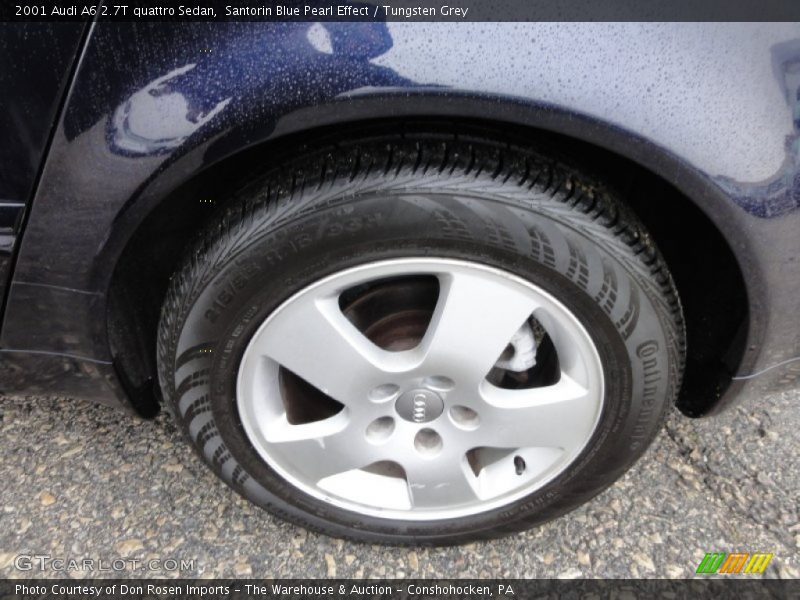 Santorin Blue Pearl Effect / Tungsten Grey 2001 Audi A6 2.7T quattro Sedan
