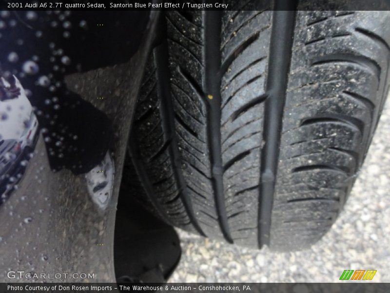 Santorin Blue Pearl Effect / Tungsten Grey 2001 Audi A6 2.7T quattro Sedan