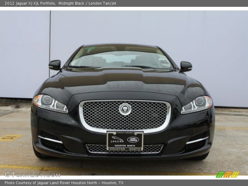 Midnight Black / London Tan/Jet 2012 Jaguar XJ XJL Portfolio