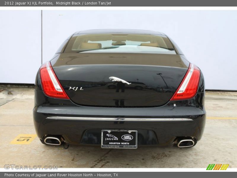 Midnight Black / London Tan/Jet 2012 Jaguar XJ XJL Portfolio