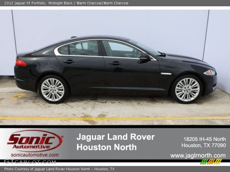 Midnight Black / Warm Charcoal/Warm Charcoal 2012 Jaguar XF Portfolio