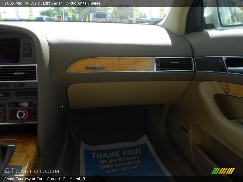 Arctic White / Beige 2005 Audi A6 3.2 quattro Sedan