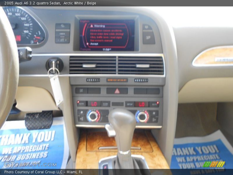Arctic White / Beige 2005 Audi A6 3.2 quattro Sedan