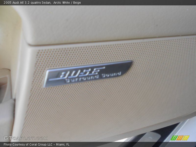 Arctic White / Beige 2005 Audi A6 3.2 quattro Sedan