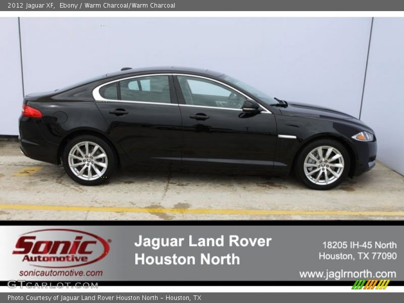 Ebony / Warm Charcoal/Warm Charcoal 2012 Jaguar XF