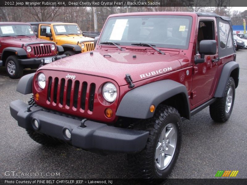 Deep Cherry Red Crystal Pearl / Black/Dark Saddle 2012 Jeep Wrangler Rubicon 4X4