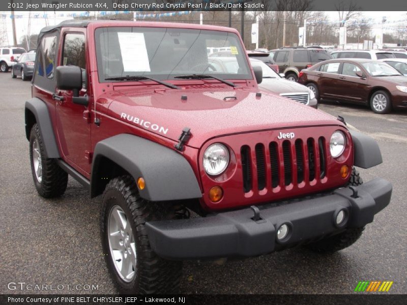 Deep Cherry Red Crystal Pearl / Black/Dark Saddle 2012 Jeep Wrangler Rubicon 4X4