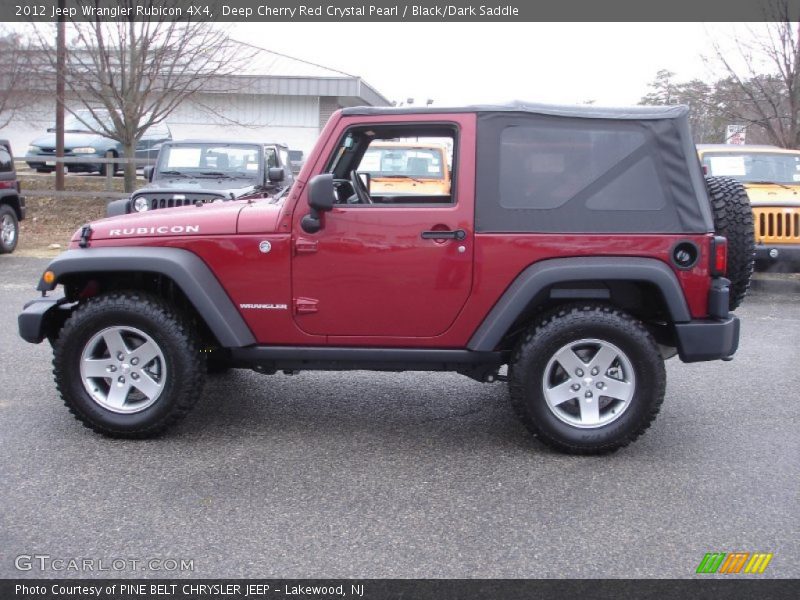 Deep Cherry Red Crystal Pearl / Black/Dark Saddle 2012 Jeep Wrangler Rubicon 4X4