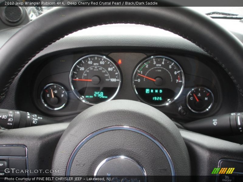 Deep Cherry Red Crystal Pearl / Black/Dark Saddle 2012 Jeep Wrangler Rubicon 4X4