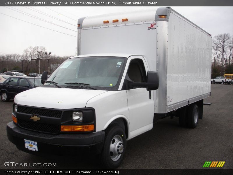 Summit White / Pewter 2012 Chevrolet Express Cutaway 3500 Commercial Moving Truck