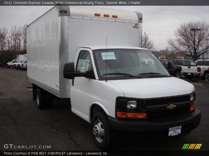 Summit White / Pewter 2012 Chevrolet Express Cutaway 3500 Commercial Moving Truck