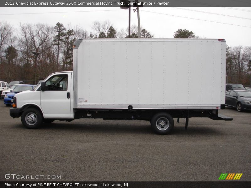 Summit White / Pewter 2012 Chevrolet Express Cutaway 3500 Commercial Moving Truck