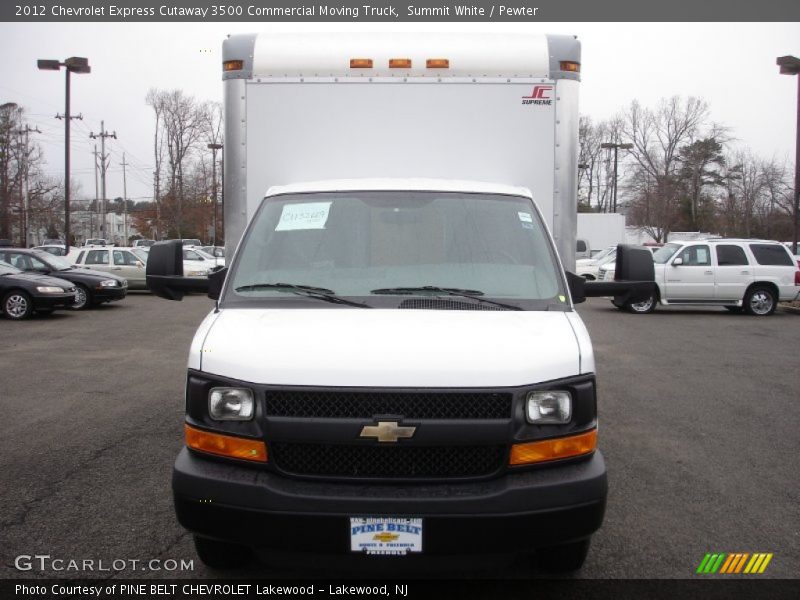 Summit White / Pewter 2012 Chevrolet Express Cutaway 3500 Commercial Moving Truck
