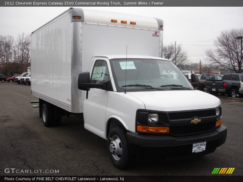Summit White / Pewter 2012 Chevrolet Express Cutaway 3500 Commercial Moving Truck