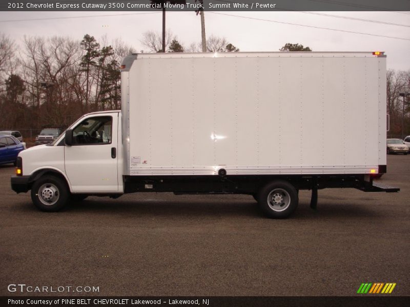 Summit White / Pewter 2012 Chevrolet Express Cutaway 3500 Commercial Moving Truck