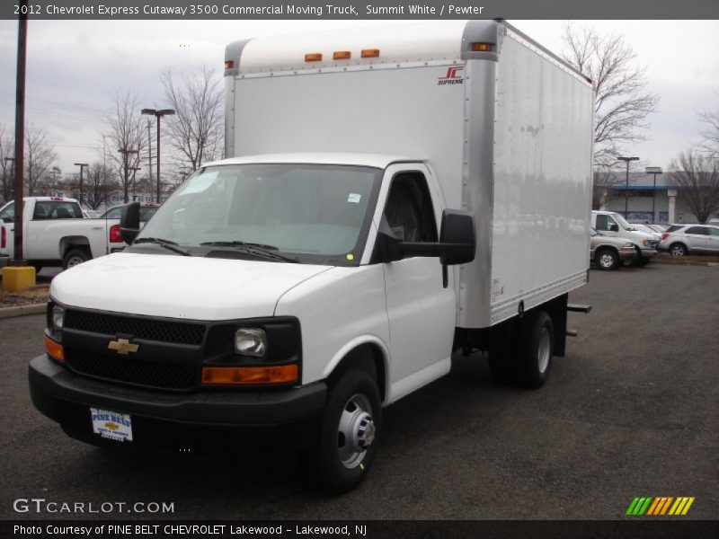 Summit White / Pewter 2012 Chevrolet Express Cutaway 3500 Commercial Moving Truck