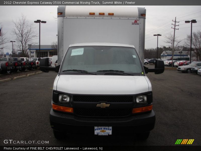 Summit White / Pewter 2012 Chevrolet Express Cutaway 3500 Commercial Moving Truck