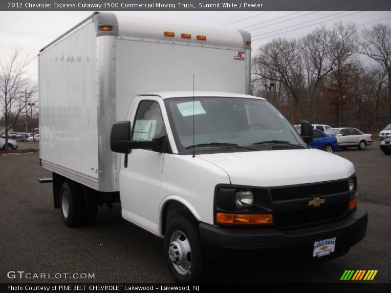 Summit White / Pewter 2012 Chevrolet Express Cutaway 3500 Commercial Moving Truck