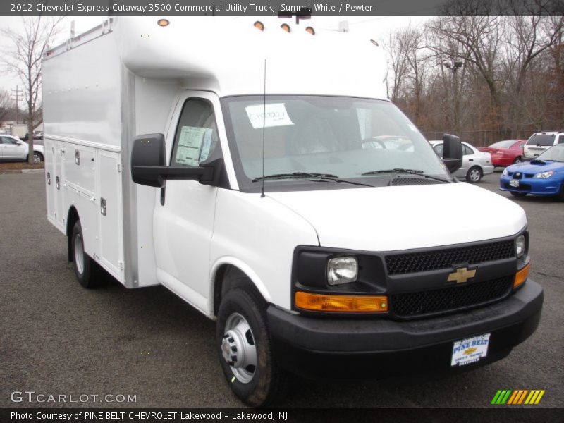 Summit White / Pewter 2012 Chevrolet Express Cutaway 3500 Commercial Utility Truck