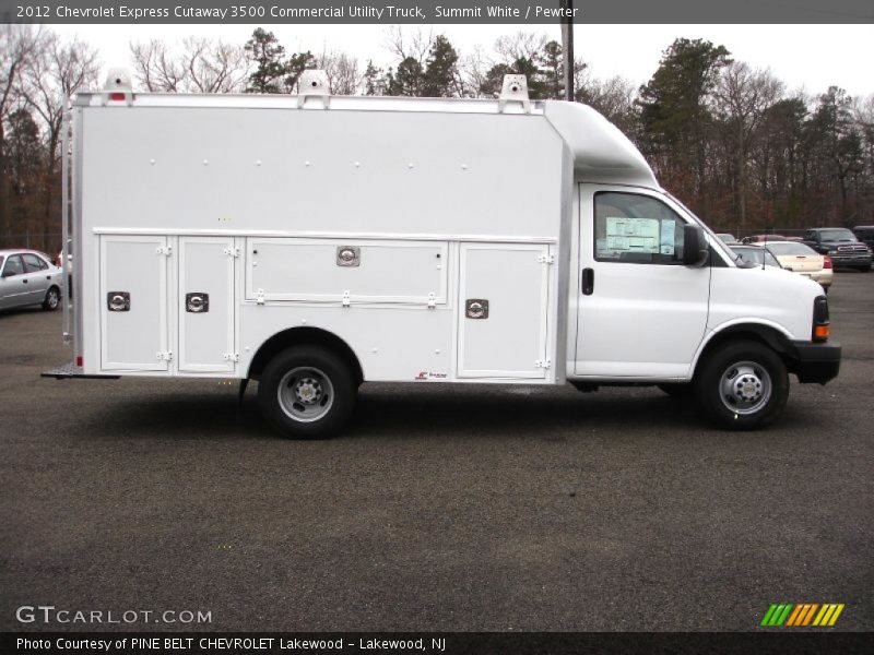  2012 Express Cutaway 3500 Commercial Utility Truck Summit White