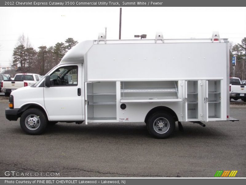  2012 Express Cutaway 3500 Commercial Utility Truck Summit White