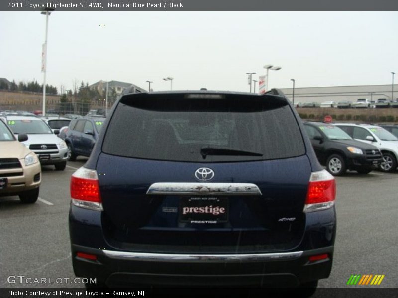 Nautical Blue Pearl / Black 2011 Toyota Highlander SE 4WD