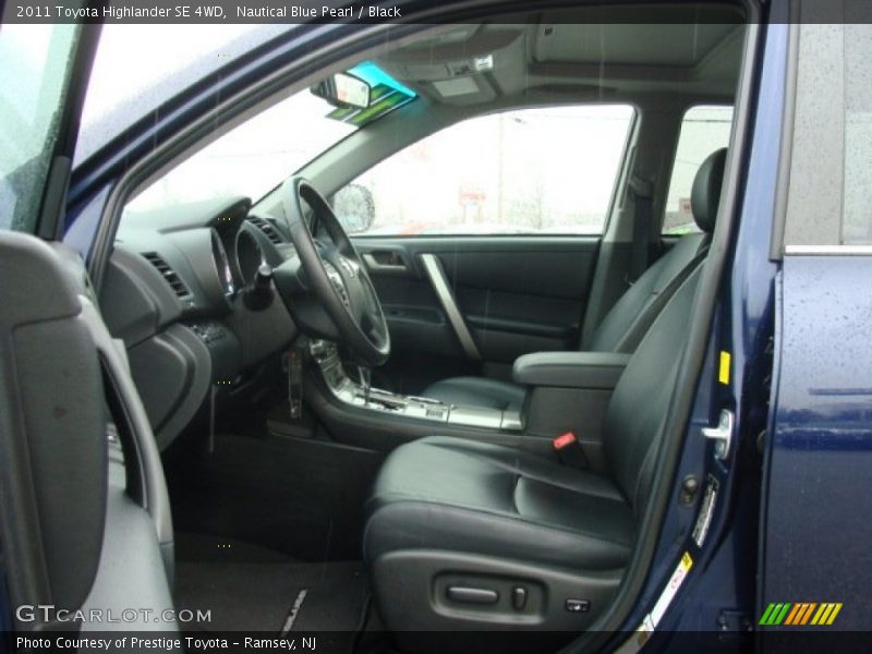 Nautical Blue Pearl / Black 2011 Toyota Highlander SE 4WD