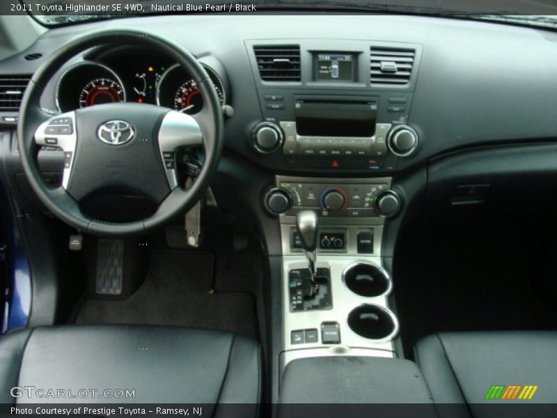 Nautical Blue Pearl / Black 2011 Toyota Highlander SE 4WD