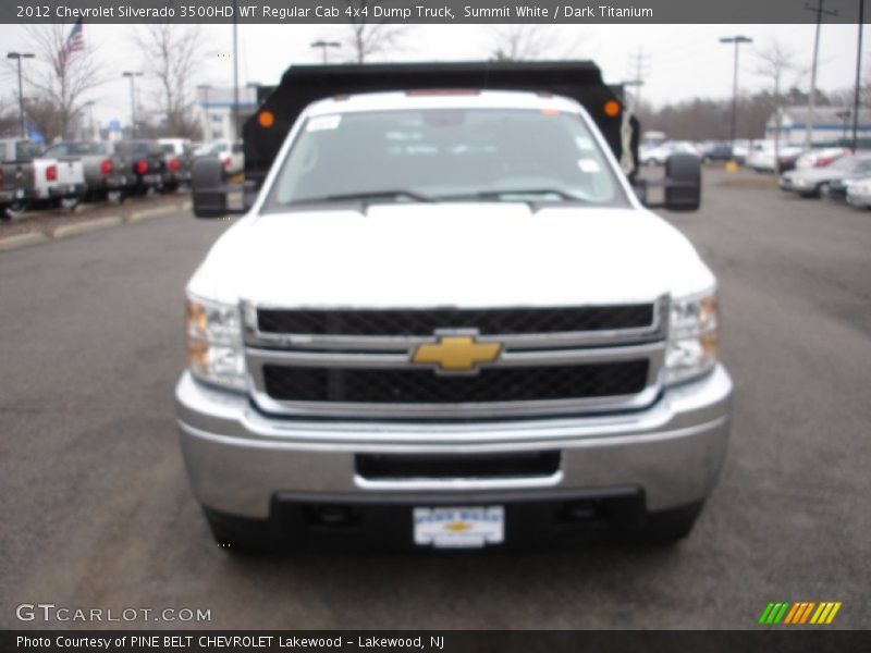 Summit White / Dark Titanium 2012 Chevrolet Silverado 3500HD WT Regular Cab 4x4 Dump Truck