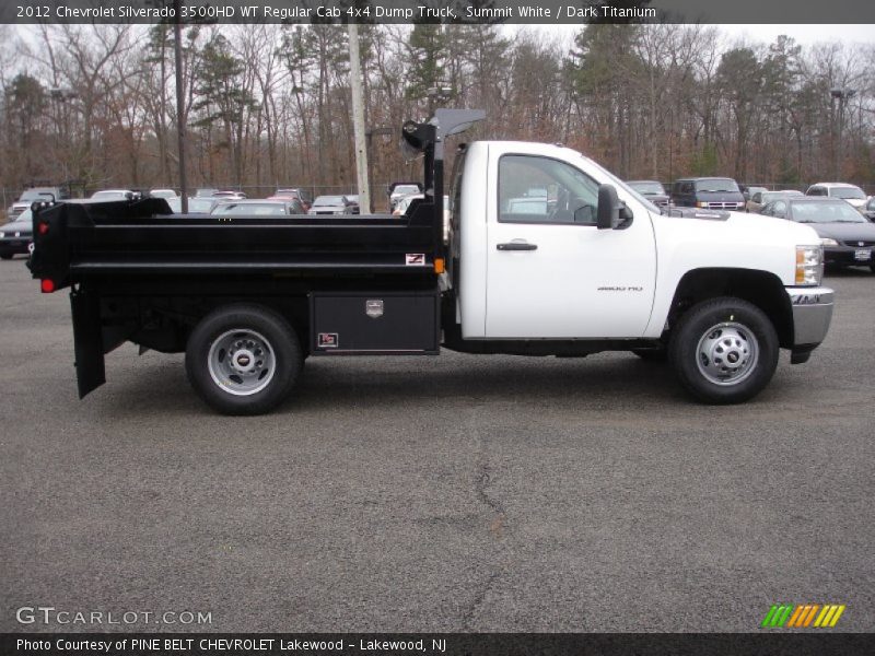 Summit White / Dark Titanium 2012 Chevrolet Silverado 3500HD WT Regular Cab 4x4 Dump Truck