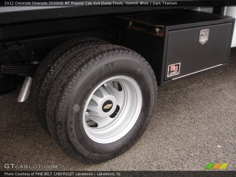 Summit White / Dark Titanium 2012 Chevrolet Silverado 3500HD WT Regular Cab 4x4 Dump Truck