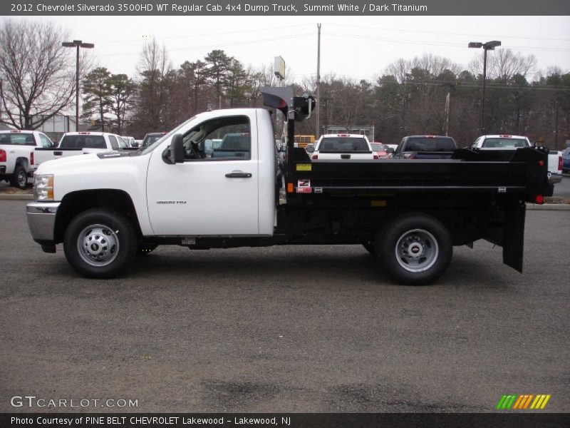 Summit White / Dark Titanium 2012 Chevrolet Silverado 3500HD WT Regular Cab 4x4 Dump Truck