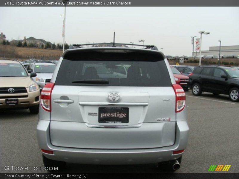 Classic Silver Metallic / Dark Charcoal 2011 Toyota RAV4 V6 Sport 4WD
