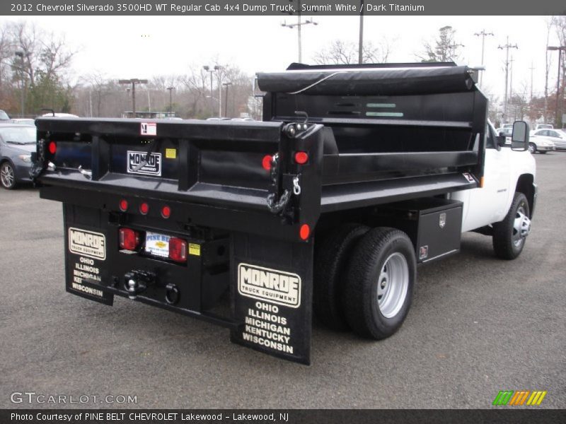 Summit White / Dark Titanium 2012 Chevrolet Silverado 3500HD WT Regular Cab 4x4 Dump Truck