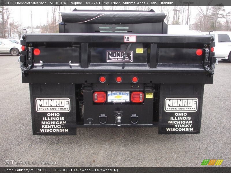 Summit White / Dark Titanium 2012 Chevrolet Silverado 3500HD WT Regular Cab 4x4 Dump Truck