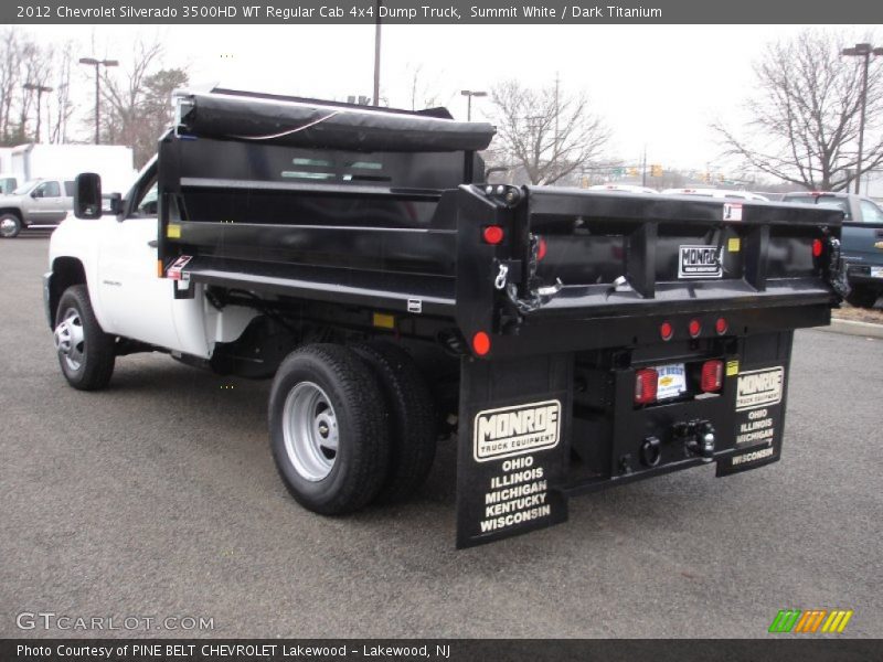 Summit White / Dark Titanium 2012 Chevrolet Silverado 3500HD WT Regular Cab 4x4 Dump Truck