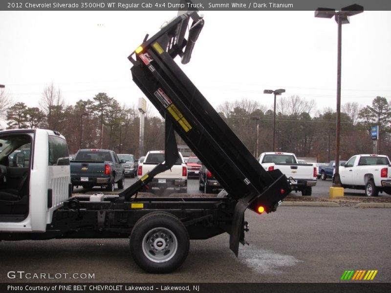 Summit White / Dark Titanium 2012 Chevrolet Silverado 3500HD WT Regular Cab 4x4 Dump Truck