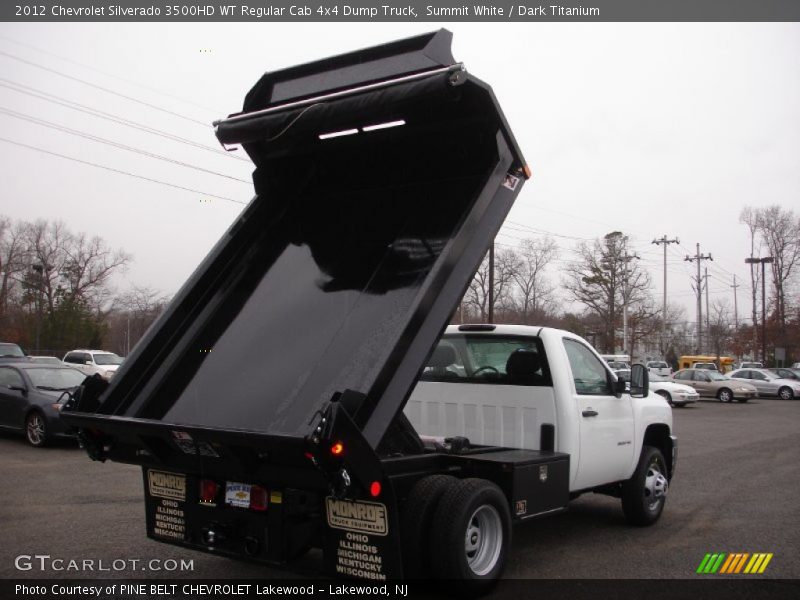 Summit White / Dark Titanium 2012 Chevrolet Silverado 3500HD WT Regular Cab 4x4 Dump Truck
