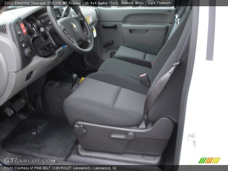 Summit White / Dark Titanium 2012 Chevrolet Silverado 3500HD WT Regular Cab 4x4 Dump Truck
