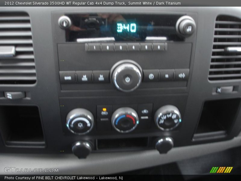 Summit White / Dark Titanium 2012 Chevrolet Silverado 3500HD WT Regular Cab 4x4 Dump Truck
