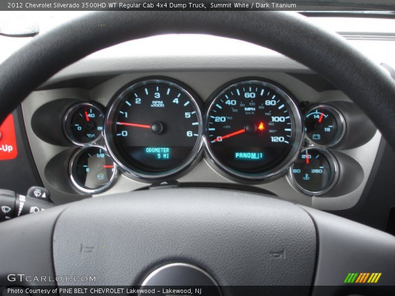 Summit White / Dark Titanium 2012 Chevrolet Silverado 3500HD WT Regular Cab 4x4 Dump Truck